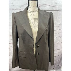 Escada Taupe Blazer with Structured Shoulders
